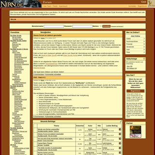 Herzlich Willkommen auf Nirn.de! – The Elder Scrolls: Skyrim, Oblivion und Morrowind – Nirn.de