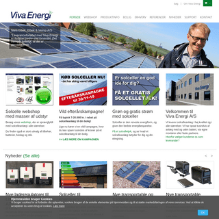 Viva Energi A/S solcelleanlæg med batterilager