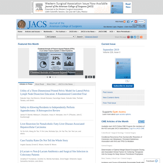 Home Page: Journal of the American College of Surgeons 