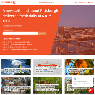 The Incline - Relevant, original and actionable news for Pittsburgh.