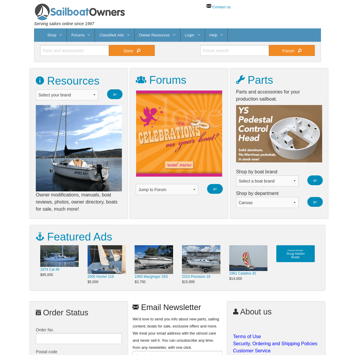 Owner resources, parts, accessories, boats for sale, and more.