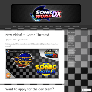 A complete backup of sonicworldfangame.com