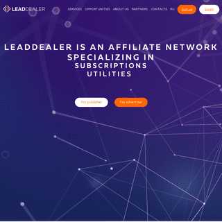 LEADDEALER â€” Affiliate Network
