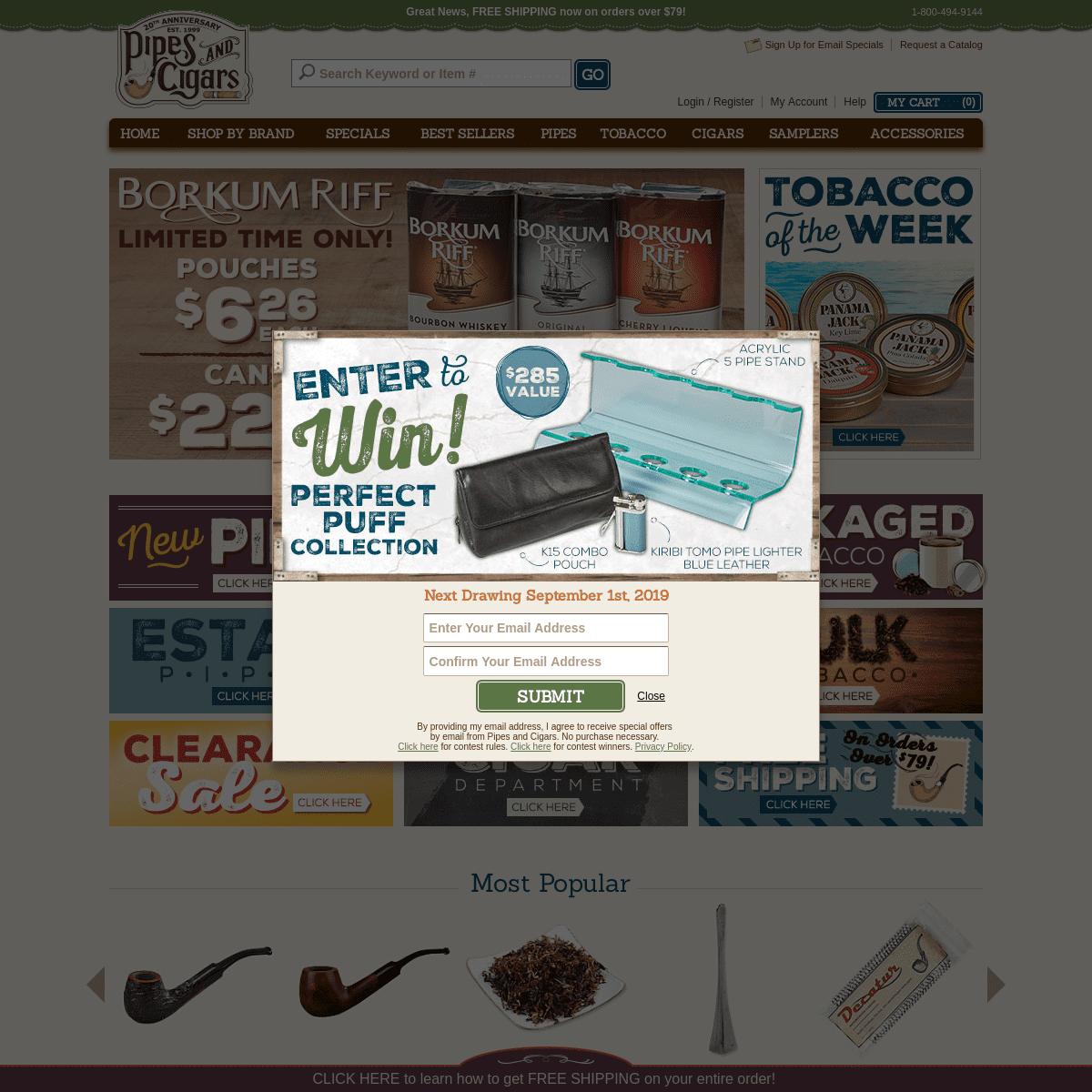 Homepage  - Pipes and Cigars