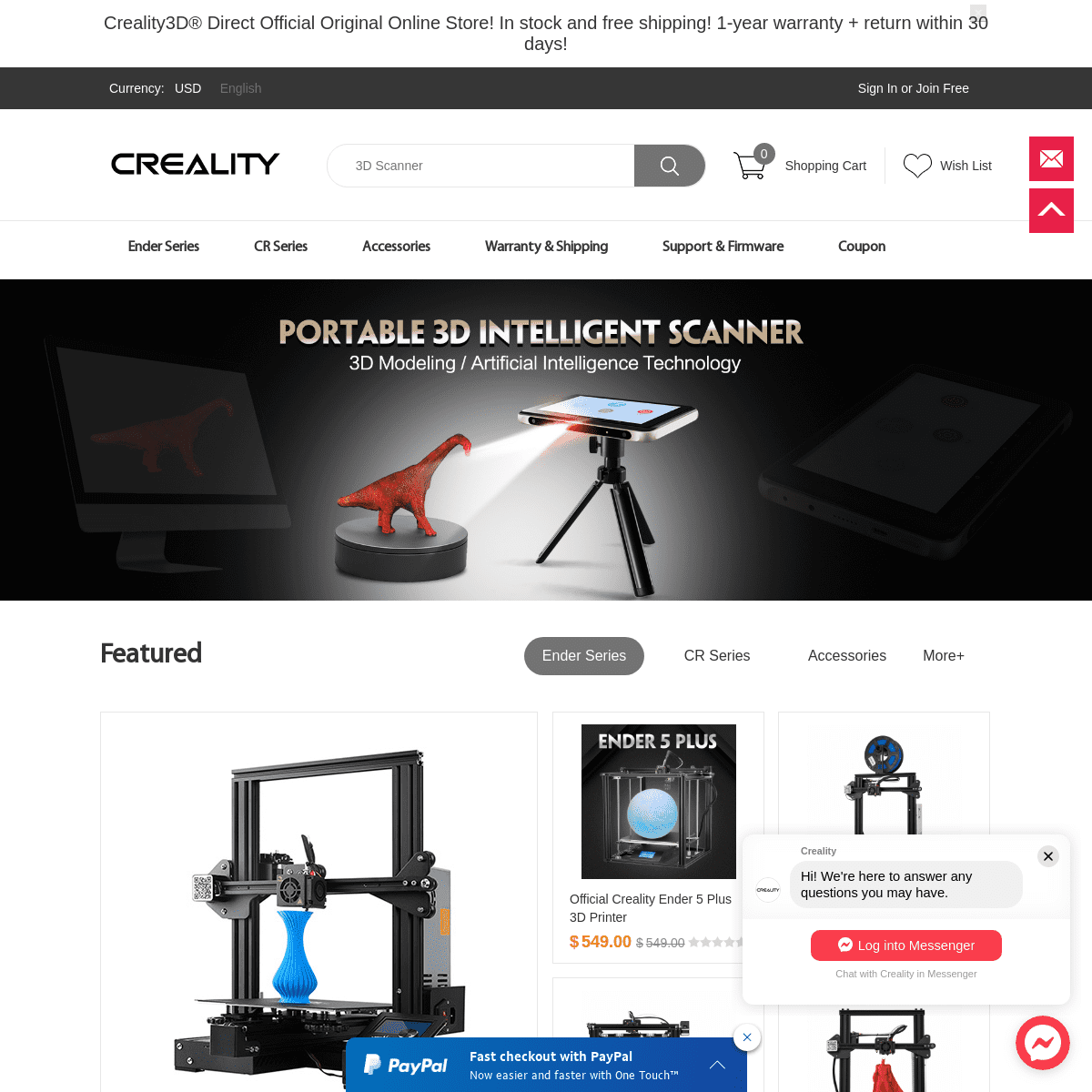 Creality3D® Official Online Store-To Buy, Learn, Get support