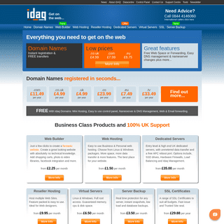 iDAQ - Uk Based web hosting, virtual & dedicated server hosting