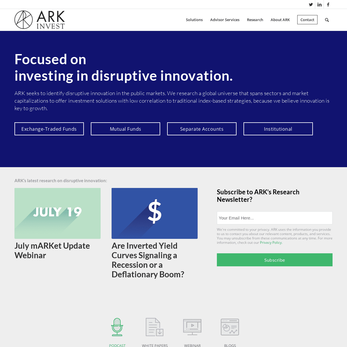 ARK Invest | Innovation Is Key to Growth and Alpha
