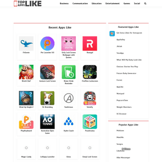 Top Apps Like â€“ Crowdsourced App Recommendation Engine