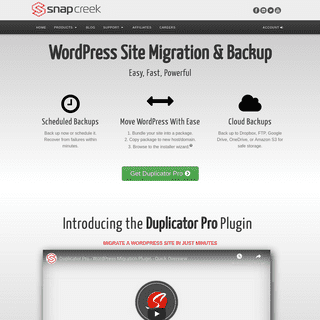 Duplicator Pro: Official Home of the #1 WordPress Migrate and Backup Plugin