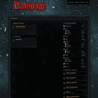 Rampage - Index page