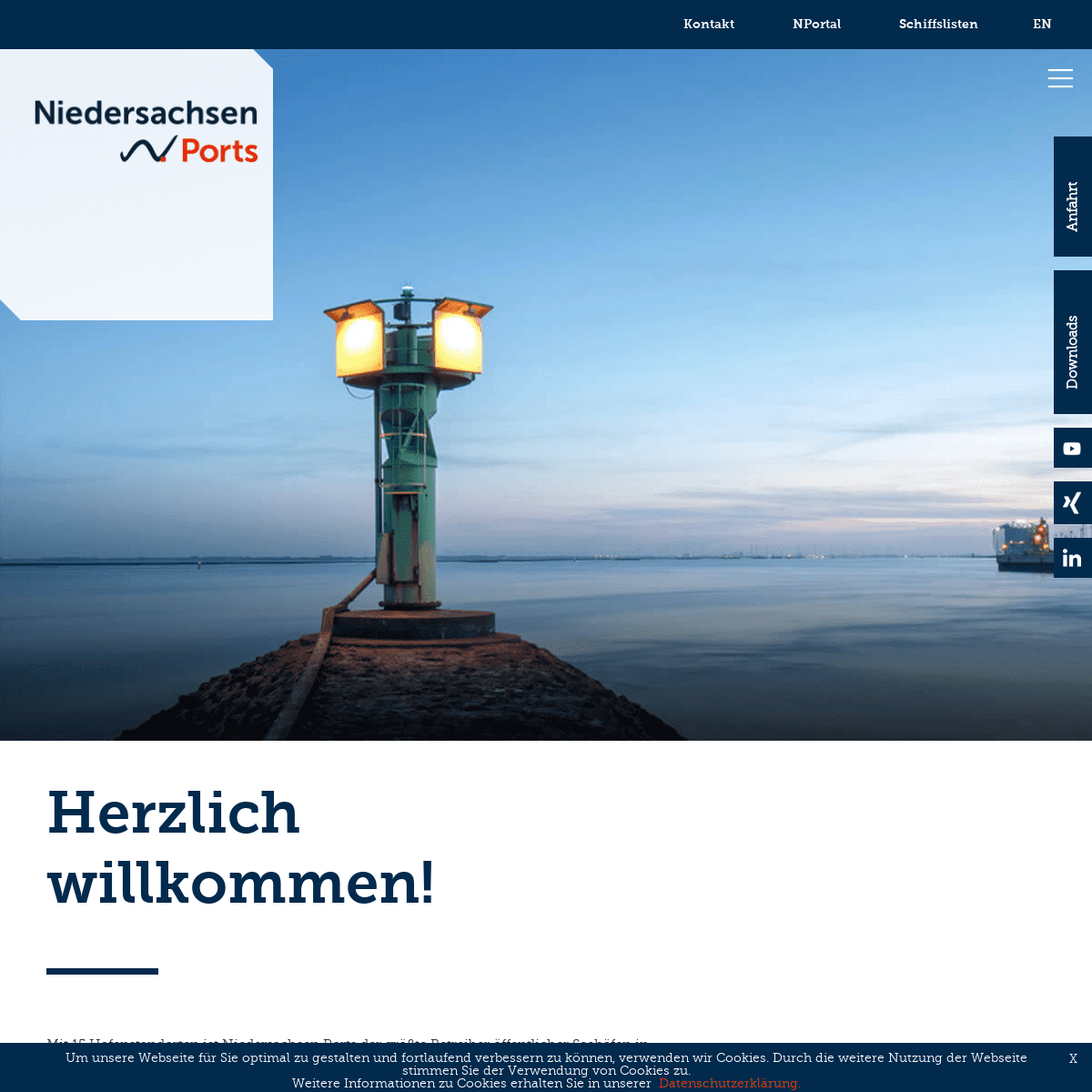 Niedersachsen Ports - größter Hafenbetreiber an der Nordseeküste
