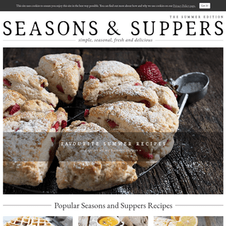 Seasons and Suppers | Simple, Seasonal Recipes