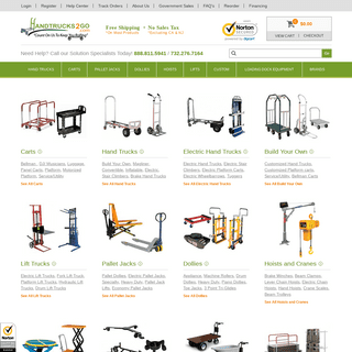 Hand Trucks, Carts, Dollies & All Kinds of Moving Equipment @ Handtrucks2Go.com
