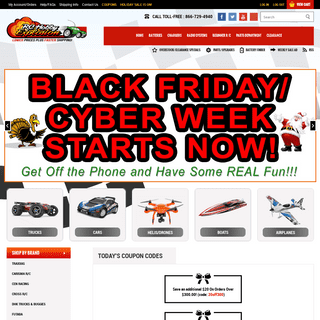 Discount Remote Control Trucks, Cars, Boats, Helicopters, and Radio Control Airplanes