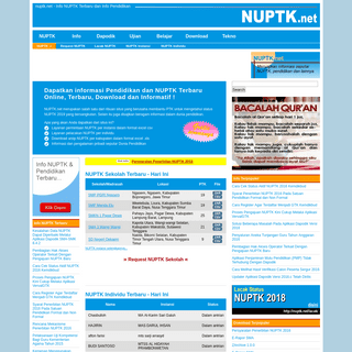 NUPTK.net - Info Pendidikan dan NUPTK Terbaru