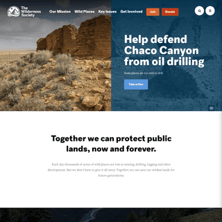 Homepage | The Wilderness Society