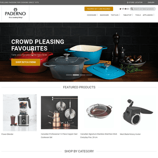 High Quality Cookware, Bakeware and Kitchenware - Paderno