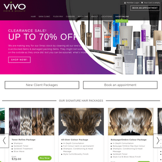 Welcome to Vivo Hair & Beauty - Hair Packages - Beauty Treatments