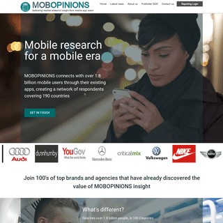 MOBOPINIONS – Gathering market research insight from mobile app users