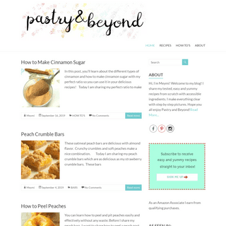 Pastry & Beyond - Sharing Easy & Yummy Recipes from Scratch with Step By Step Pictures