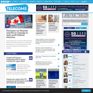 Telecoms Tech News - M2M, Small Cells, OTT VoiP, Wimax, 5G, LTE, IPTV - Telecom Tech News