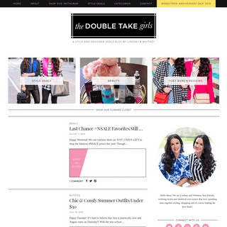 The Double Take Girls - A style and designer deals blog by Lindsay & Whitney