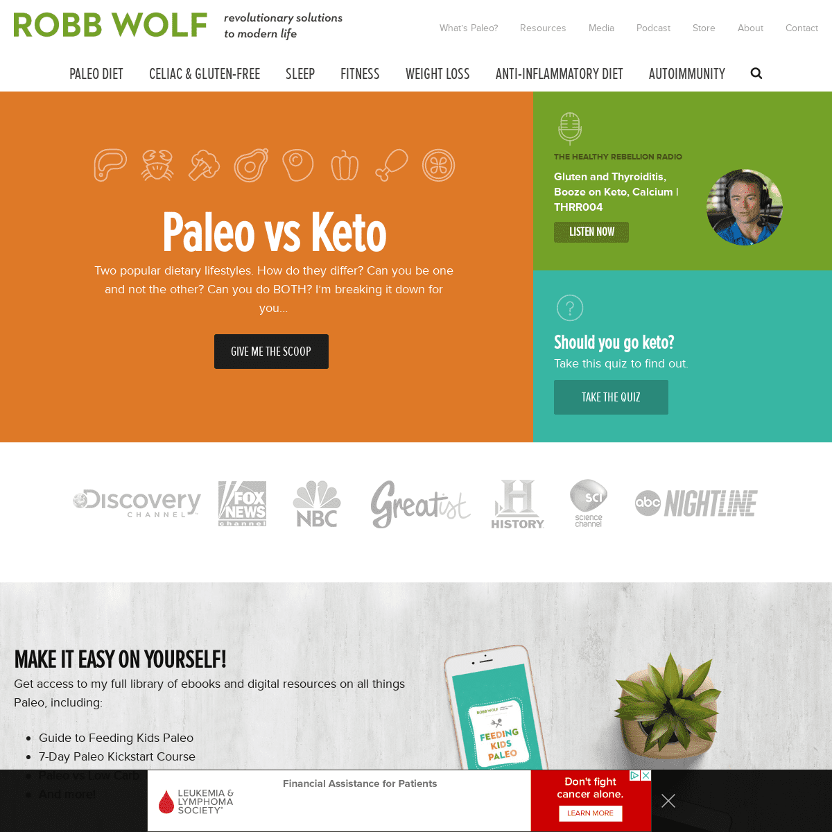 A complete backup of robbwolf.com