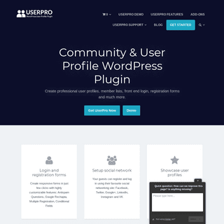 Community & User Profile WordPress Plugin - UserPRO