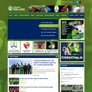 Cricket Ireland | Live Scores, News, Photos, Players
