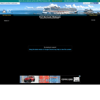 Port Bermuda Webcam - Cruise Ship Web Cam at the Royal Naval Dockyard in Bermuda