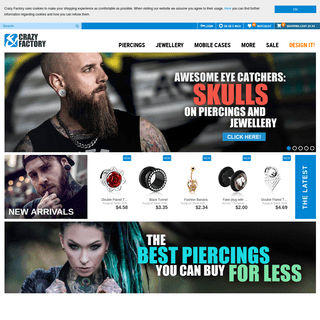 Crazy Factory - online piercing shop