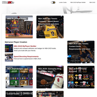 NBA 2K.io | NBA 2K20 Locker Codes and NBA 2K20 MyPlayer Builder