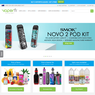 VAPORFI® | | ​Best Online Vape Shop for ​E Cigarette​, E Liquid, & Nicotine Salts  Australia