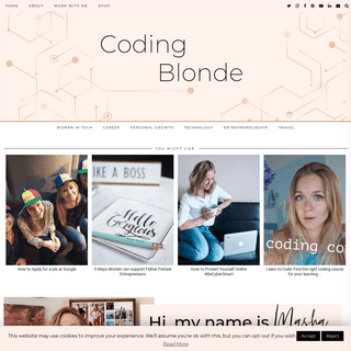 Coding Blonde | Let's break stereotypes together