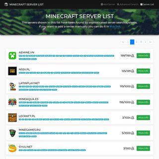 TOP 25 | Minecraft Server List