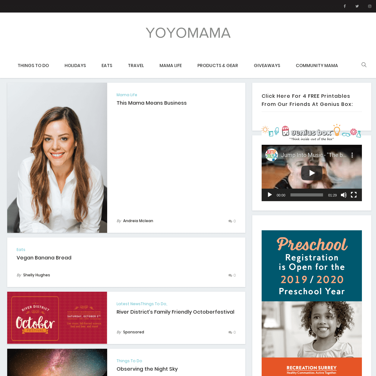 A complete backup of yoyomama.ca