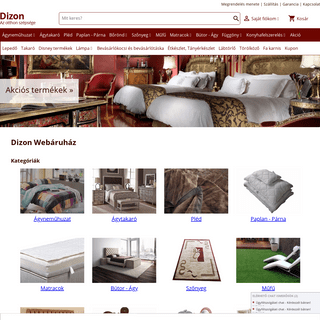 Dizon lakástextil lámpa webáruház - szőnyeg, ágynemű, paplan