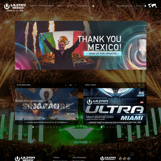 Ultra Mexico - October 13, 14 2018