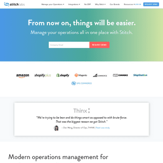 Stitch Labs- Multi-Channel Operations Management for Growing Brands