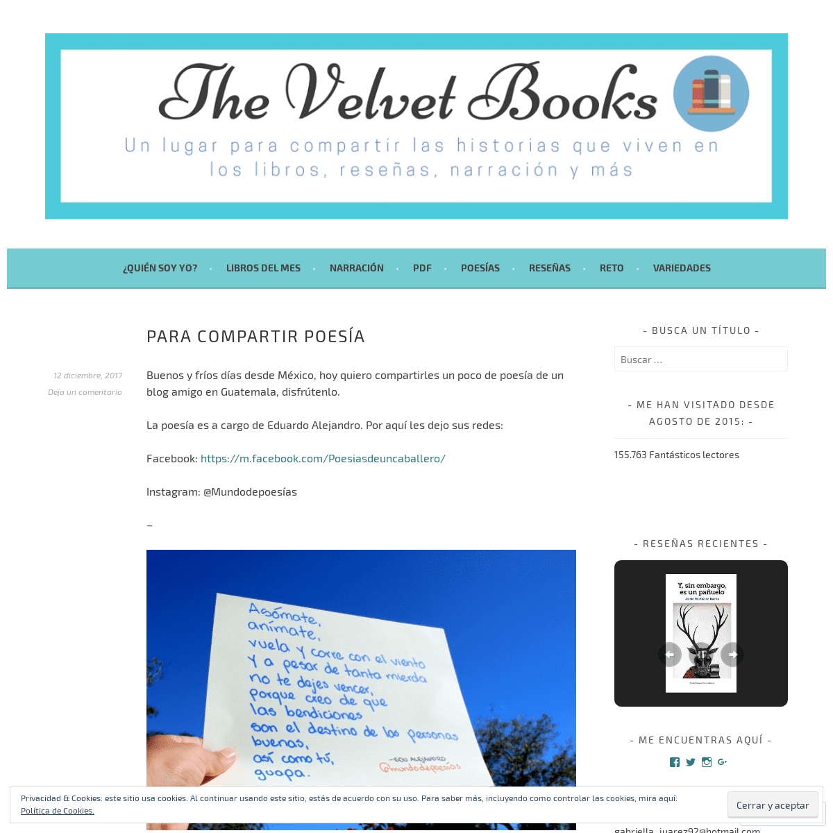 The Velvet Books – Un lugar para compartir las historias que viven en los libros, narración oral y más
