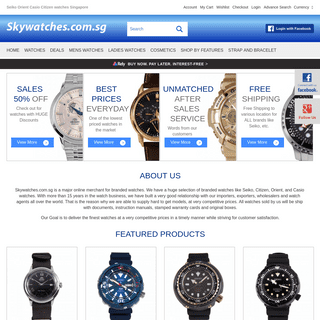 Seiko Orient Casio watches dealers Singapore