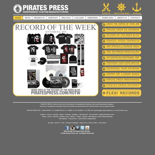 Welcome to Pirates Press - Independent Vinyl Manufacturing