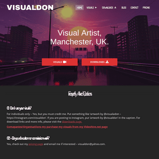 VISUALDON - Visual Artist, Manchester, UK. - VISUALDON