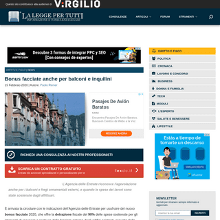 A complete backup of www.laleggepertutti.it/367452_bonus-facciate-anche-per-balconi-e-inquilini