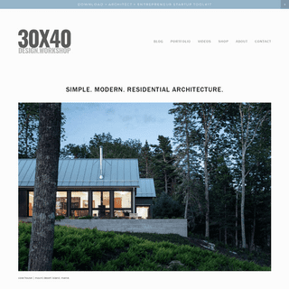 30X40 Design Workshop - Simple Modern Residential Architecture - Mount Desert Island, Maine