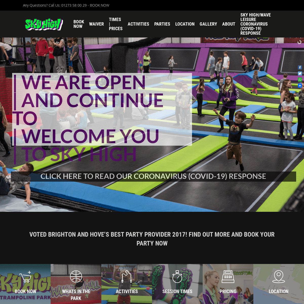 A complete backup of skyhightrampolinepark.co.uk
