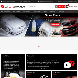 A complete backup of carcareproducts.com.au