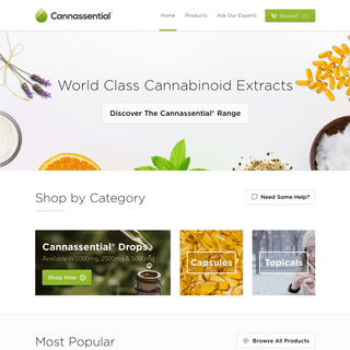 CannassentialÂ® - World Class Cannabinoid Extracts - Buy CBD, CBDV, CBG