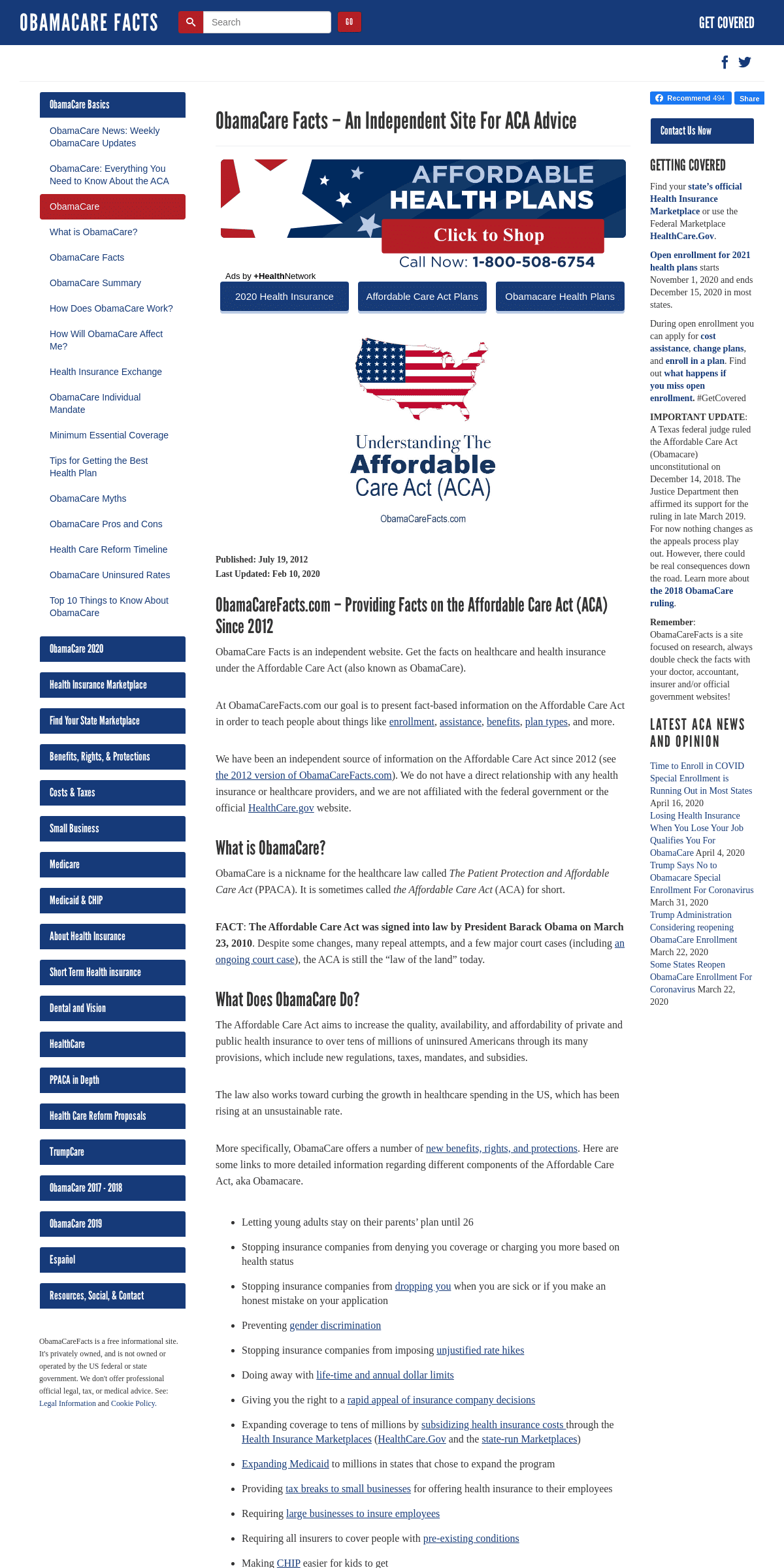 A complete backup of obamacarefacts.com