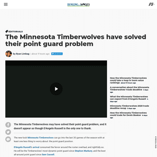 A complete backup of dunkingwithwolves.com/2020/02/11/minnesota-timberwolves-have-solved-their-point-guard-problem/